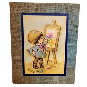 60s Big Head Hallmark Charmers Sunbonnet Kids Scrapbook Photo Album Vtg Unused